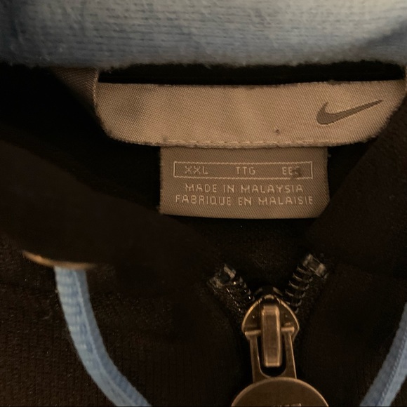 Nike Black and Carolina Blue Hoodie - Picture 3 of 3